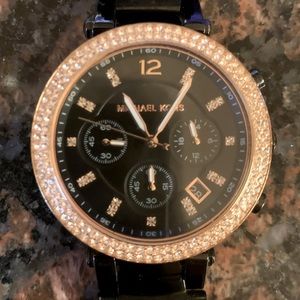 Michael Kors Black & Rose Gold MK-5885 Watch